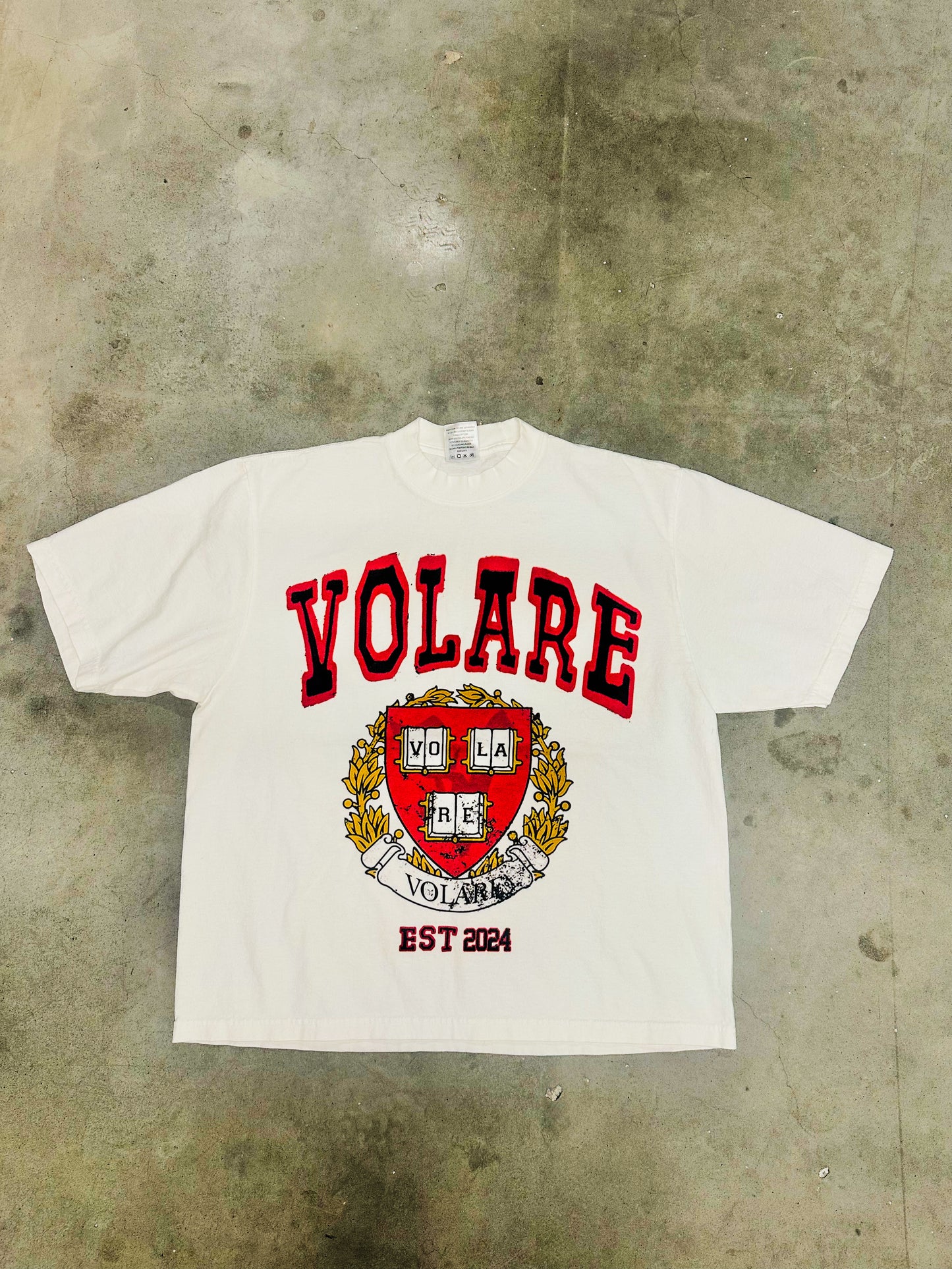 WHITE VOLARE HARVARD TEE